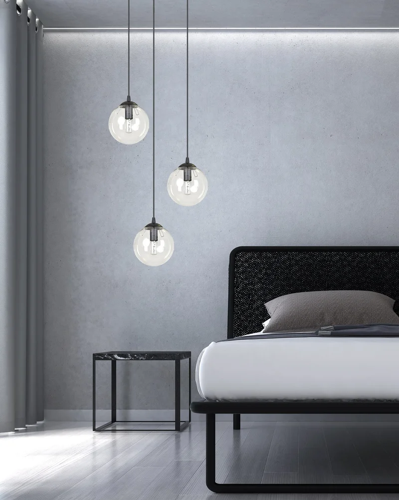 Suspension 3 Globes Verre