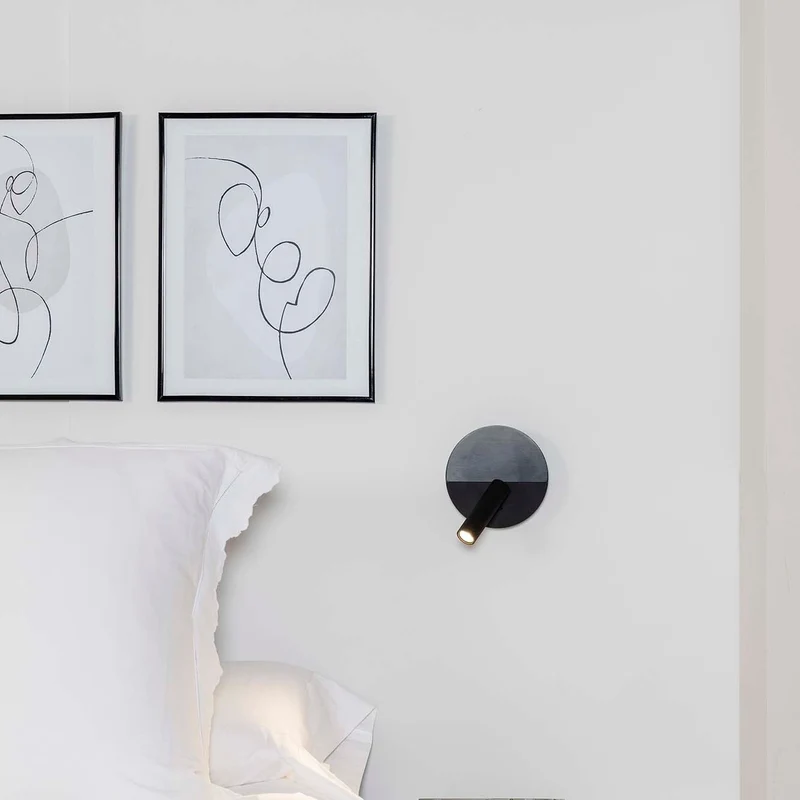 Faro Duas Usb C Reader Wall Lamp