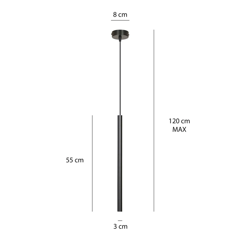 Suspension Tube Noir