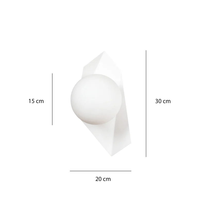 Applique Murale Boule Blanche