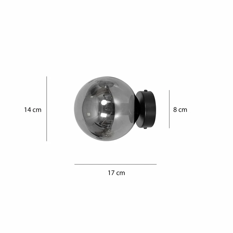 Applique Boule Noir