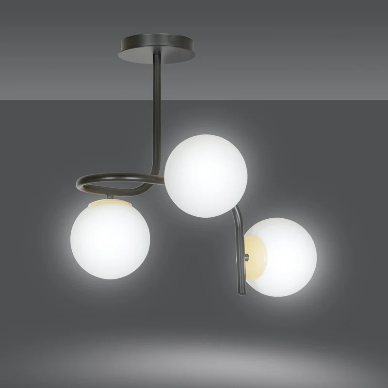 Plafonnier Design Noir
