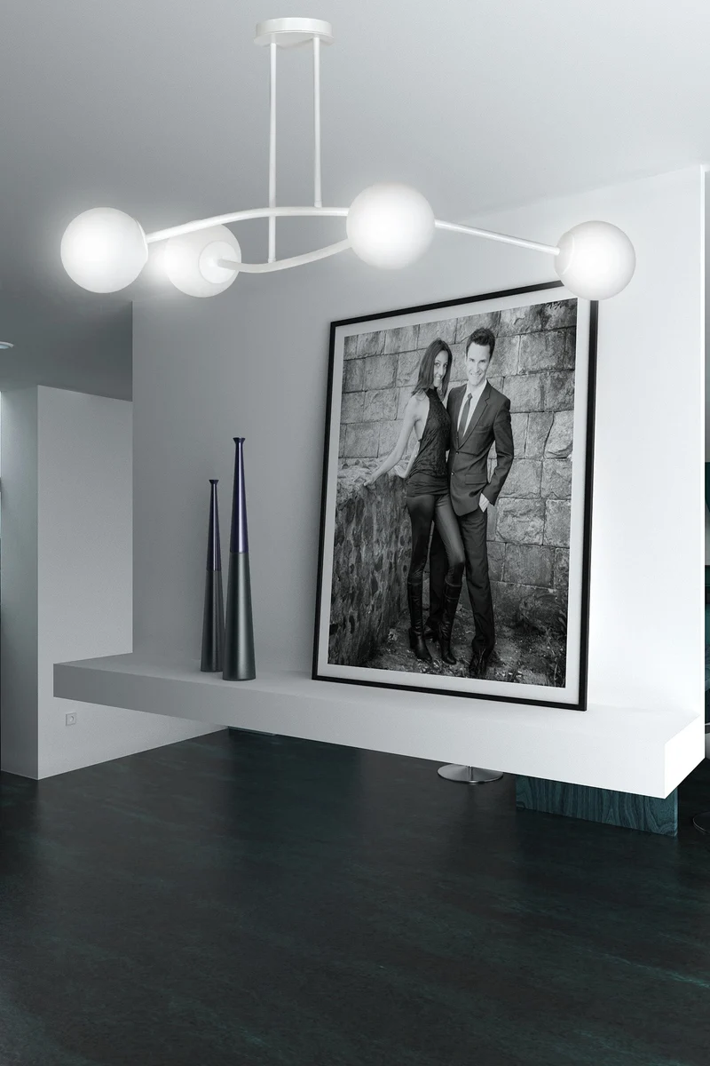 Luminaire Globe Verre Blanc