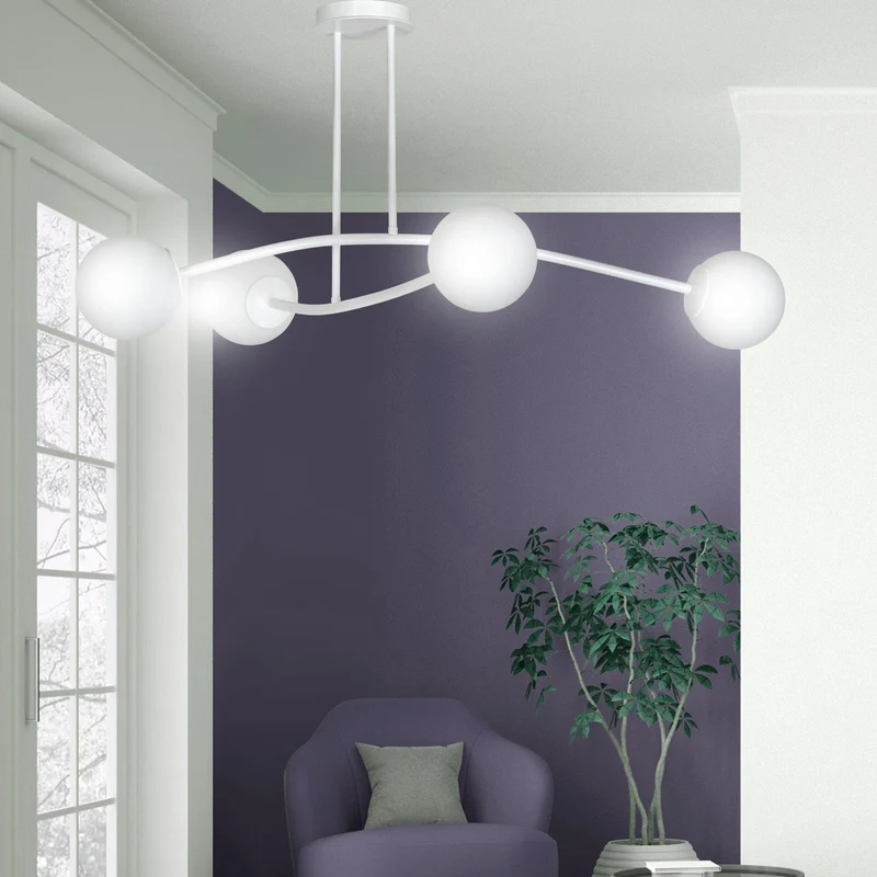 Luminaire Globe Verre Blanc