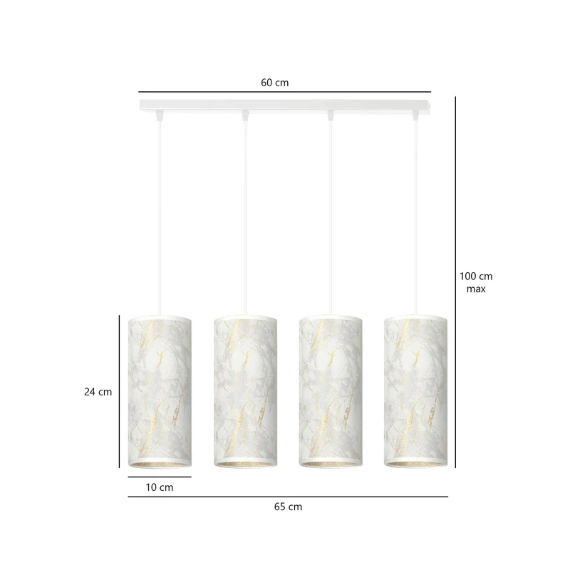 Karli 4 Wh Marbel White