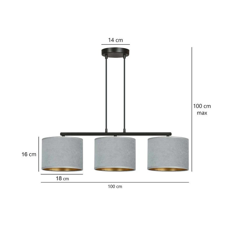 Suspension Luminaire Gris