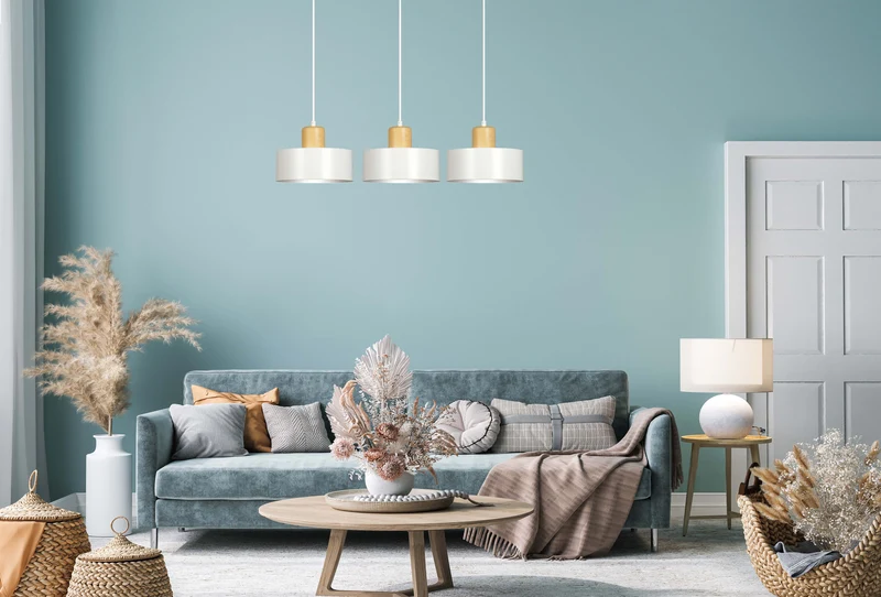 Suspension Luminaire Bois Et Blanc