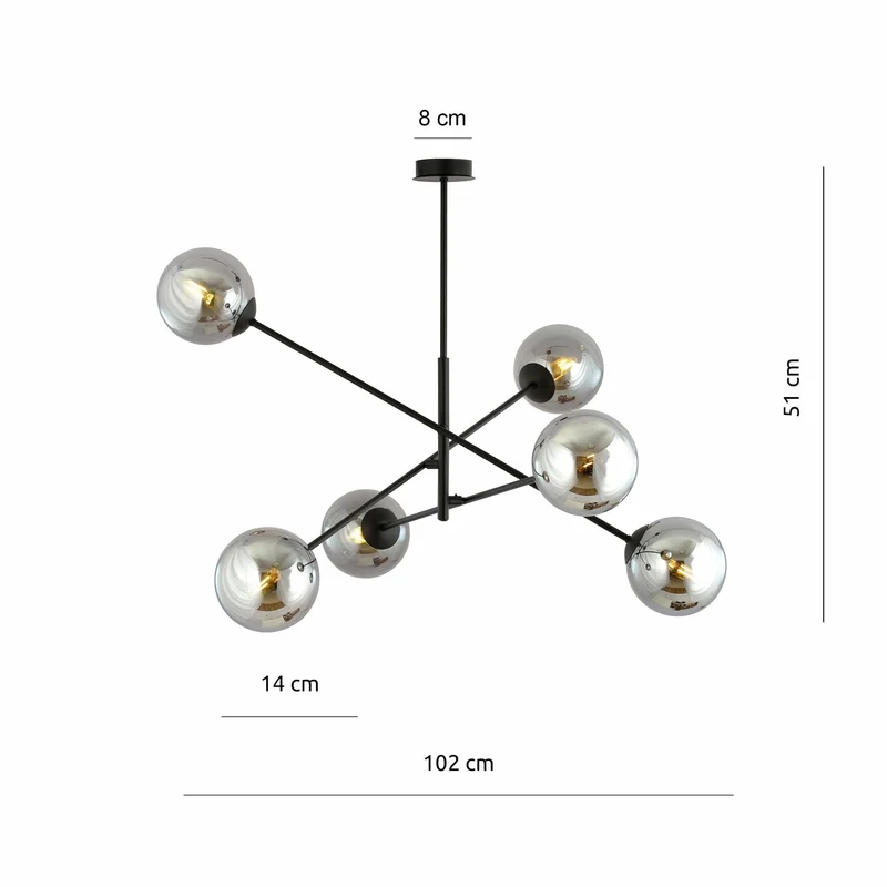 Luminaire Verre Fumé