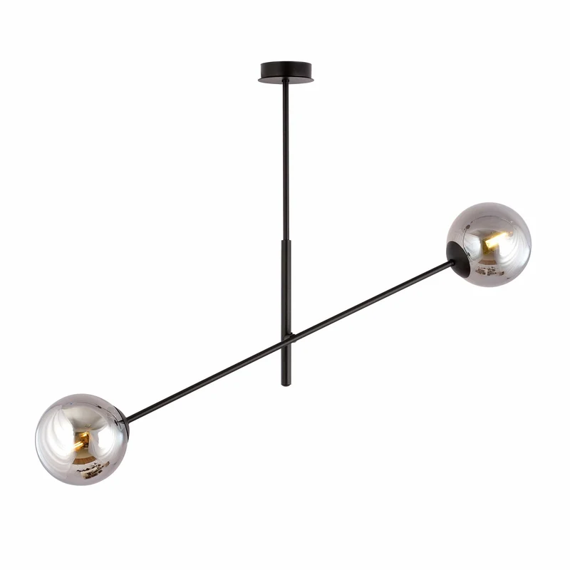Suspension Boule Verre Fumé