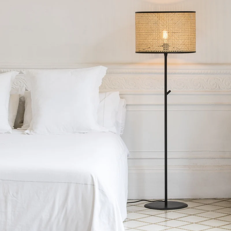 Faro Mambo Rattan Floor Lamp