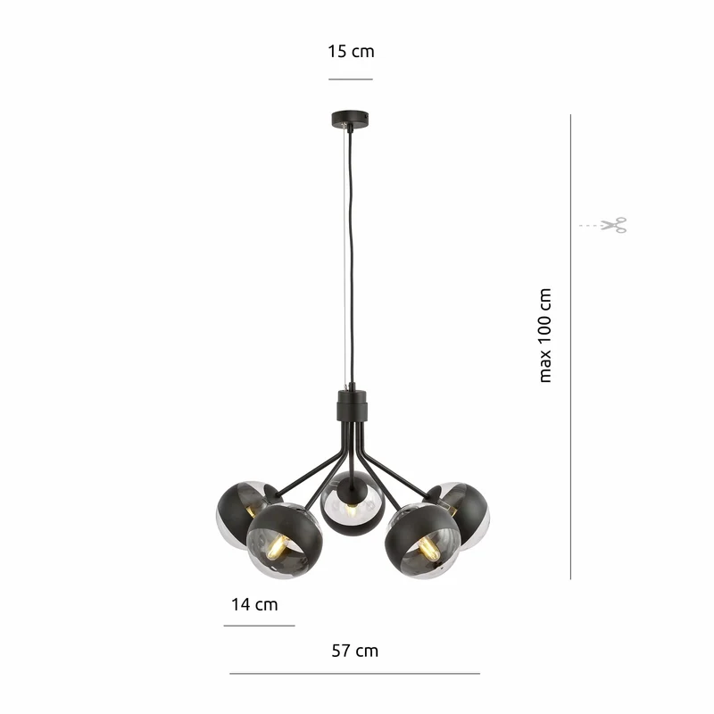 Luminaire Suspension 5 Lumieres