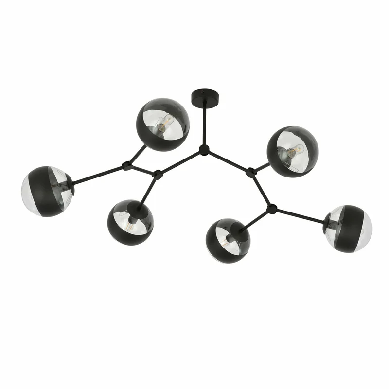 Plafonnier Moderne Noir