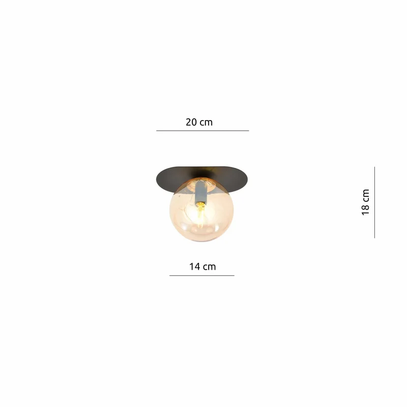 Globe Verre Plafonnier
