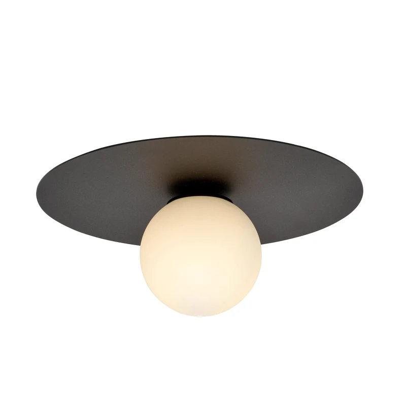 Plafonnier Noir Rond