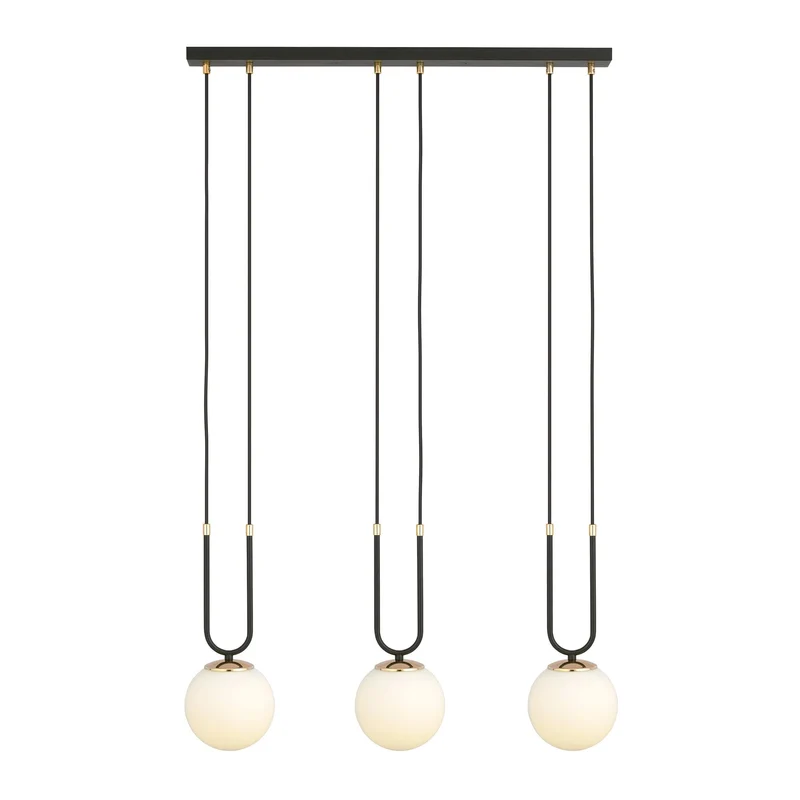 Suspension Boule Verre Opale Blanc 42W