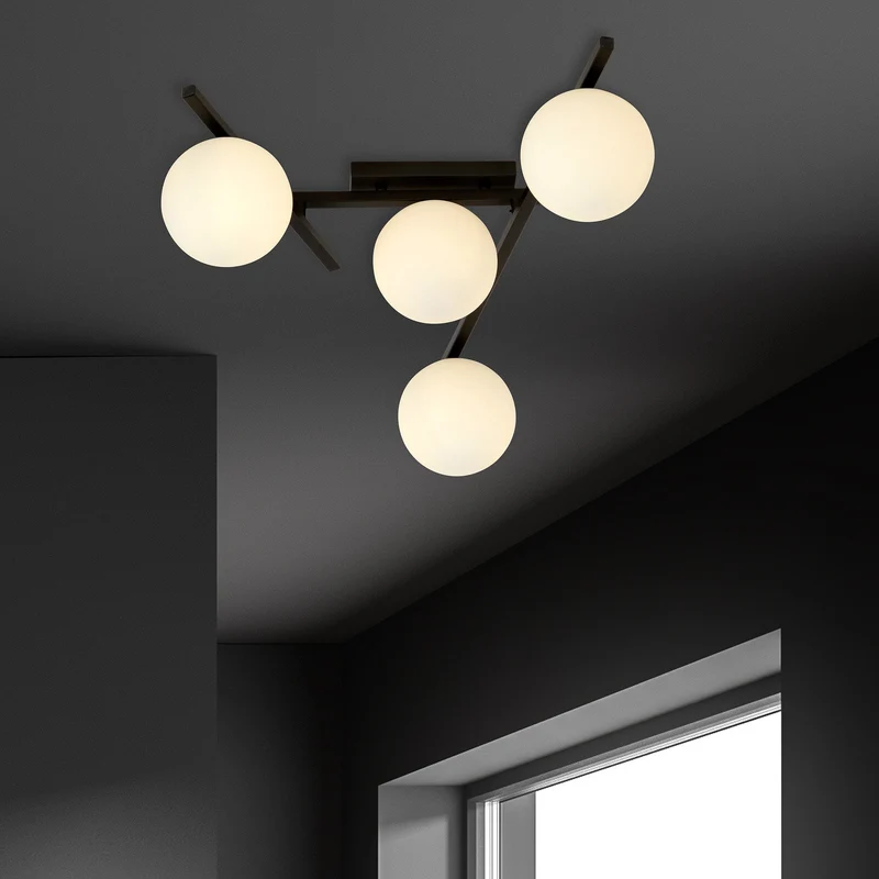 Globe En Verre Blanc Pour Luminaire