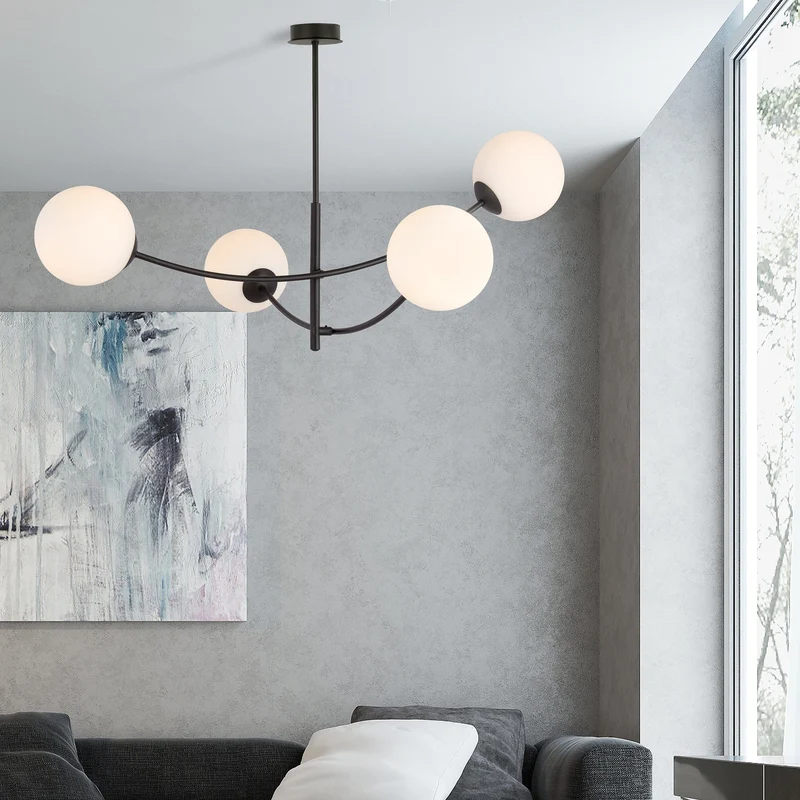 Lustre Opaline Art Déco