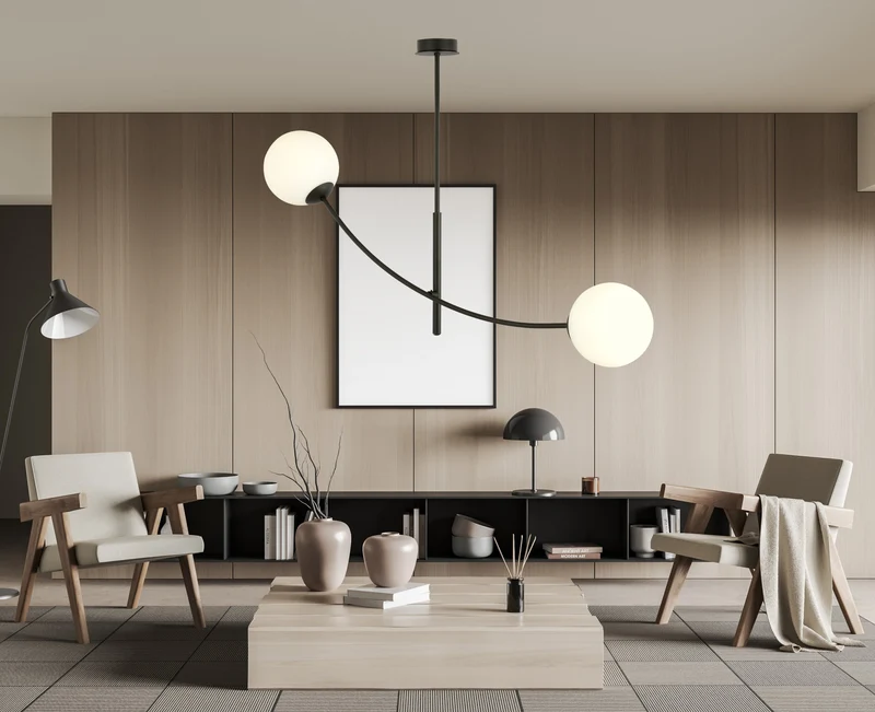 Suspension Opaline Blanche