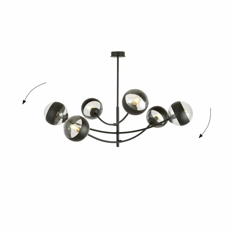 Plafonnier Suspendu Noir