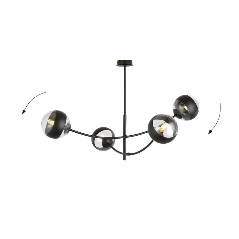 Suspension Luminaire Design Noir