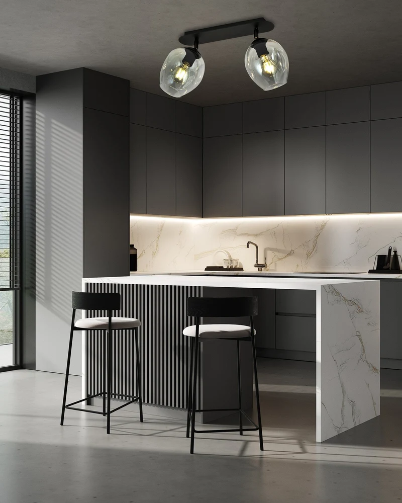 Plafonnier Avec Spots Design