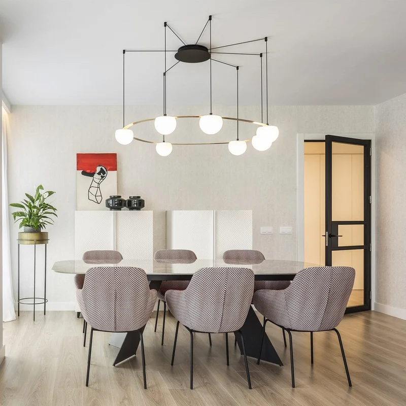 Estiluz Circ Pendant Lamp 3816R - Recessed (remote driver)