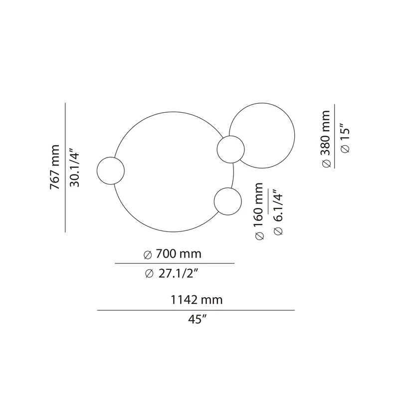 Estiluz Circ Ceiling Lamp - Surface mounted 3824
