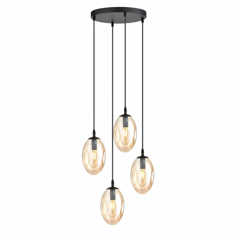 Suspension Boule Verre Colore