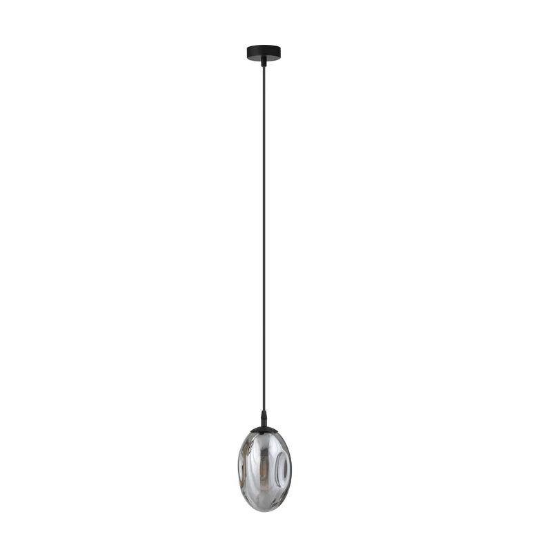 Suspension Boule Verre Argent