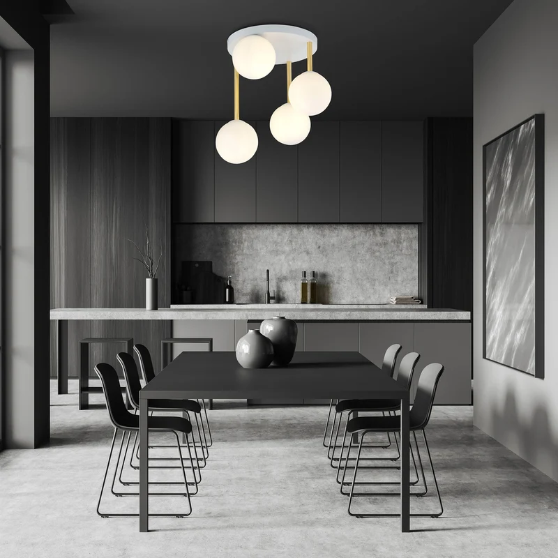 Plafonnier En Opaline