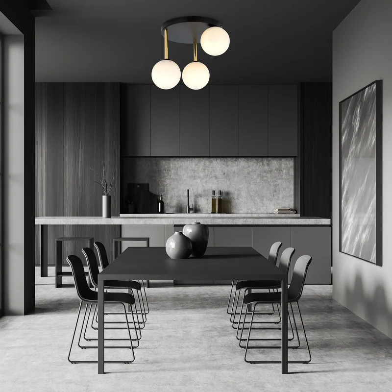 Plafonnier Cuisine 3 Lampes