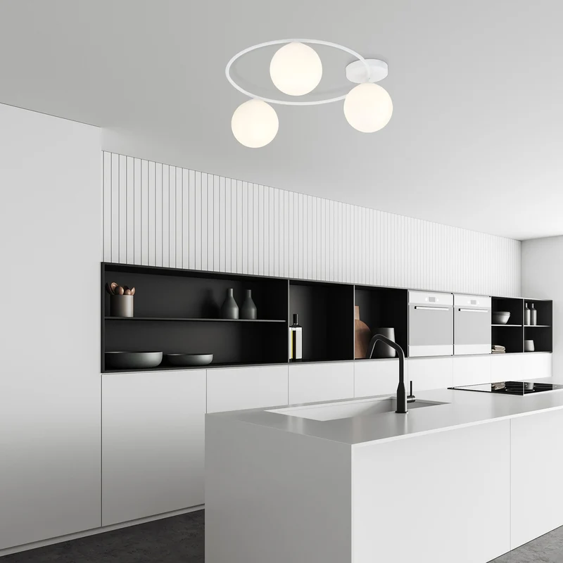 Lampe Blanche Plafond