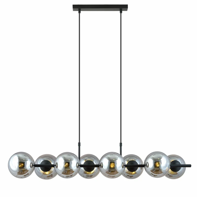 Suspension Boule Verre Grise