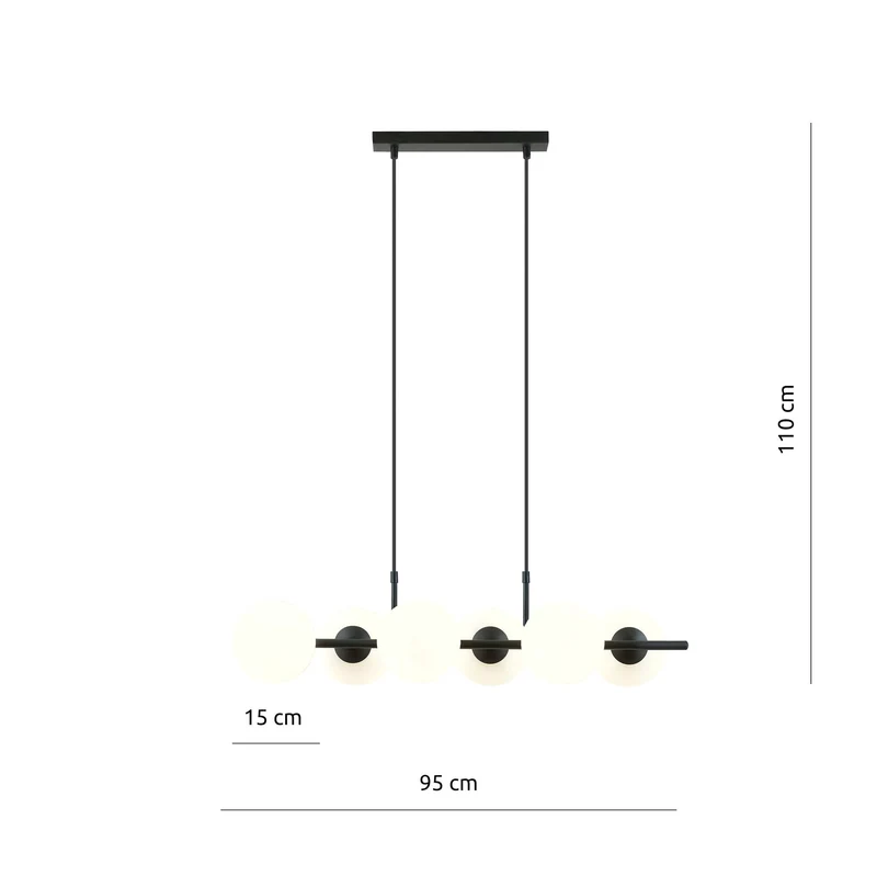 Chandelier Moderne Suspension Boule Verre