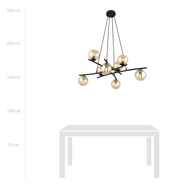 Lustre Suspension Boule Verre