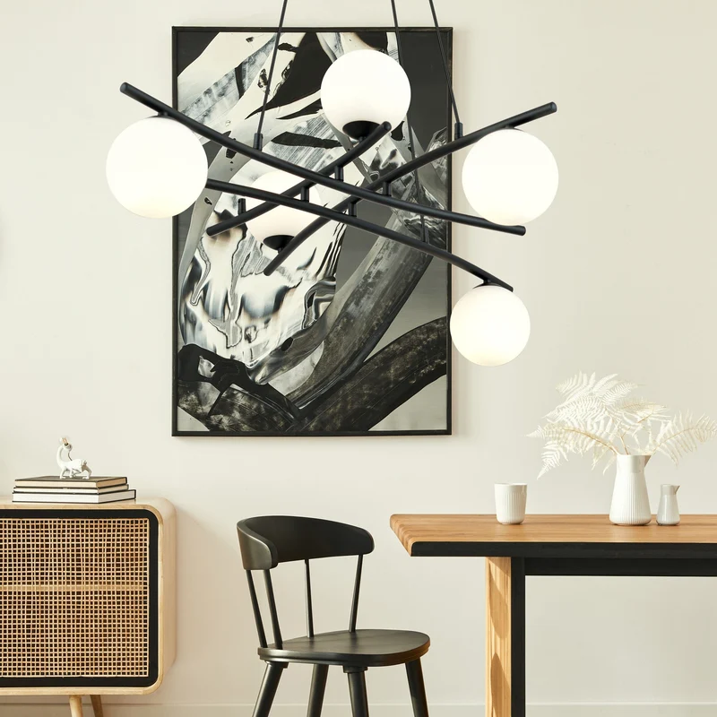 Lustre Suspension Boule En Verre