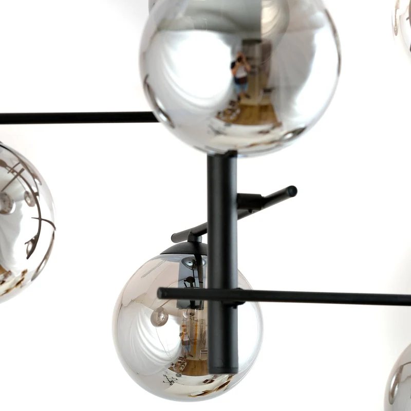 Lustre Verre Et Metal