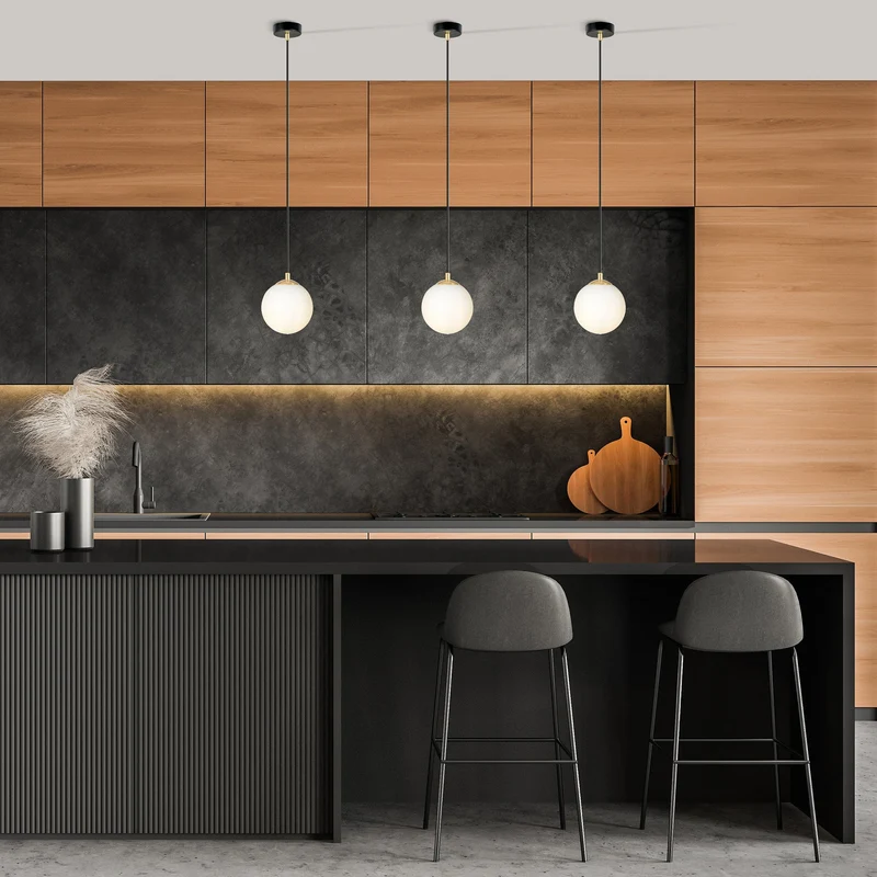 Suspension Verre Opaline