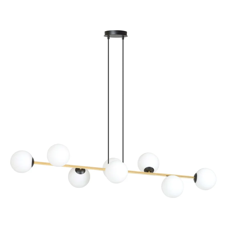 Suspension Boule Verre Laiton