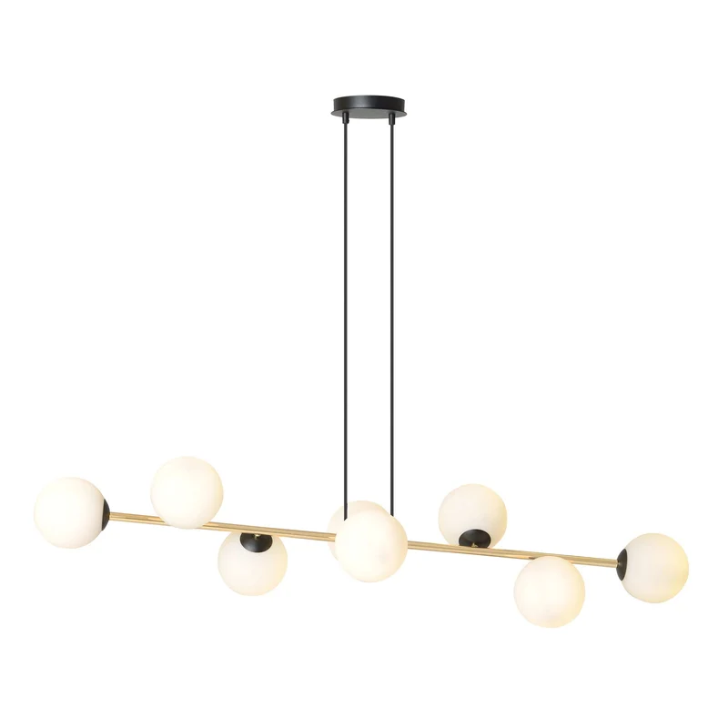 Suspension Boule Verre Laiton