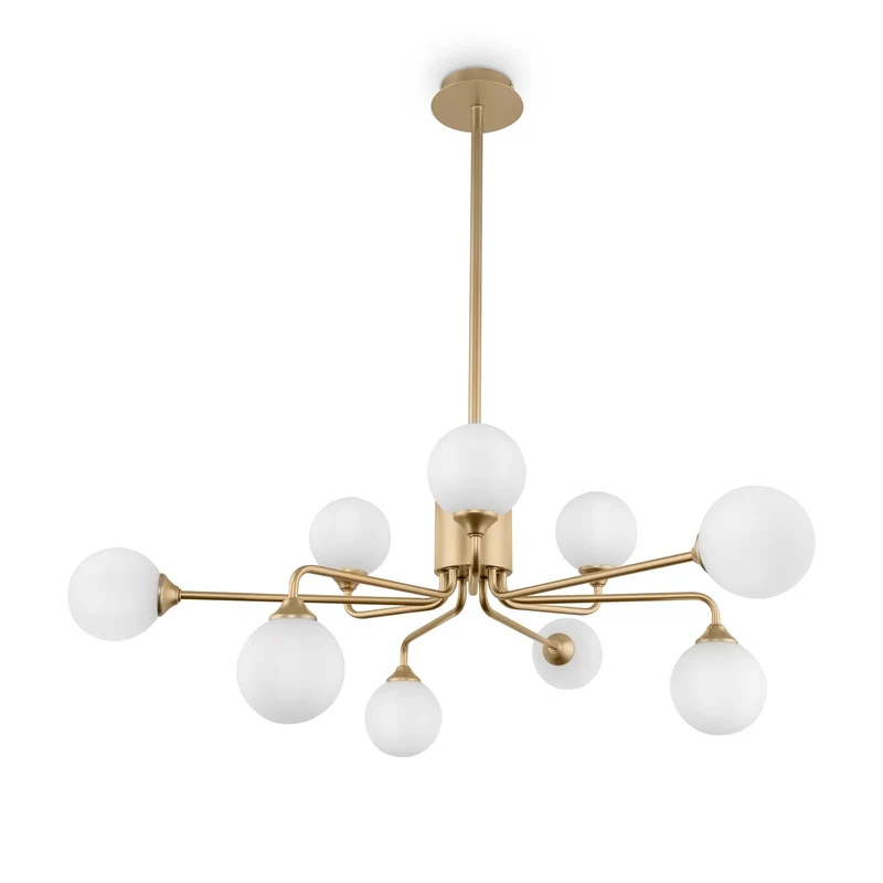 Lustre En Verre Blanc