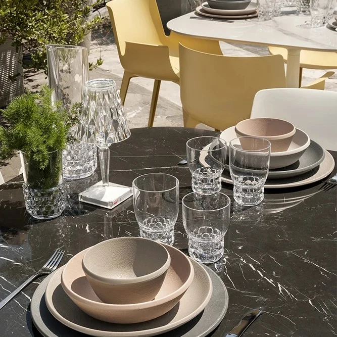 Kartell Trama Dinner Plate Ø 27 cm - Set of 4