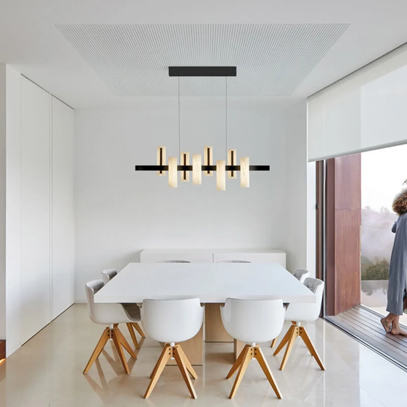 LZF Black Note Keys LED Suspension Lamp