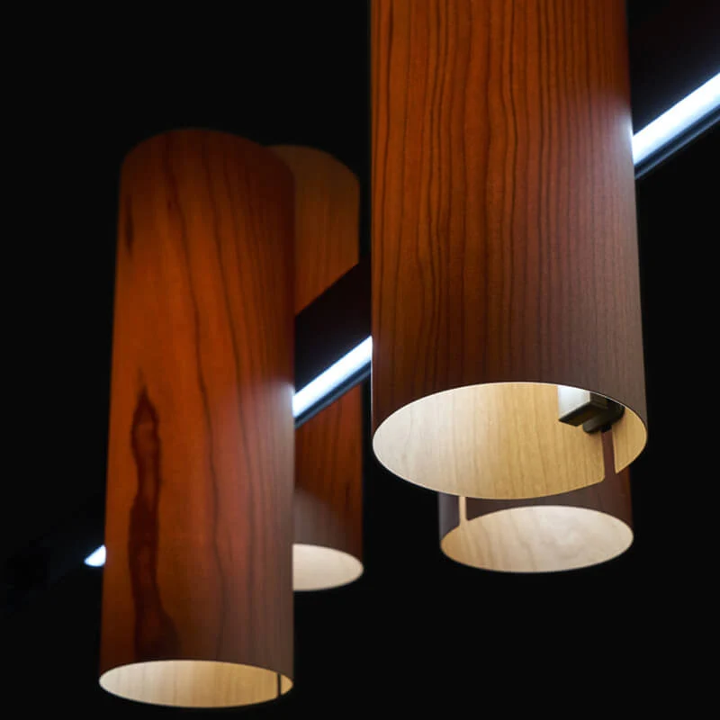 LZF Black Note Keys LED Suspension Lamp