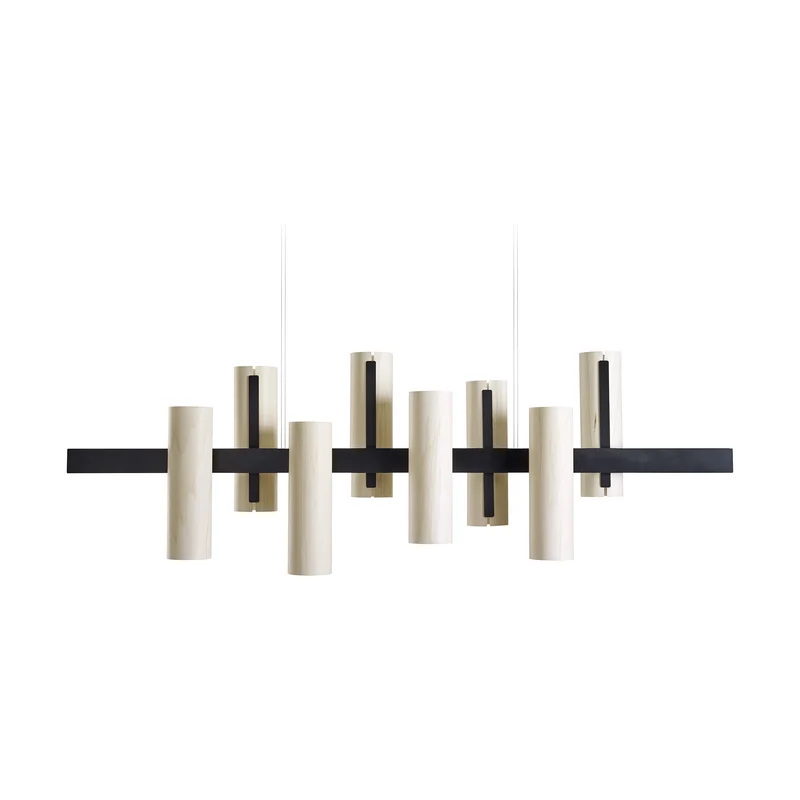 LZF Black Note Keys LED Suspension Lamp