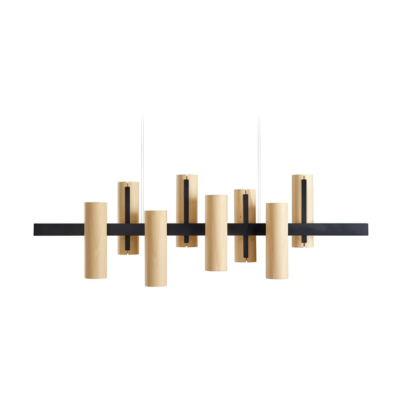 LZF Black Note Keys LED Suspension Lamp