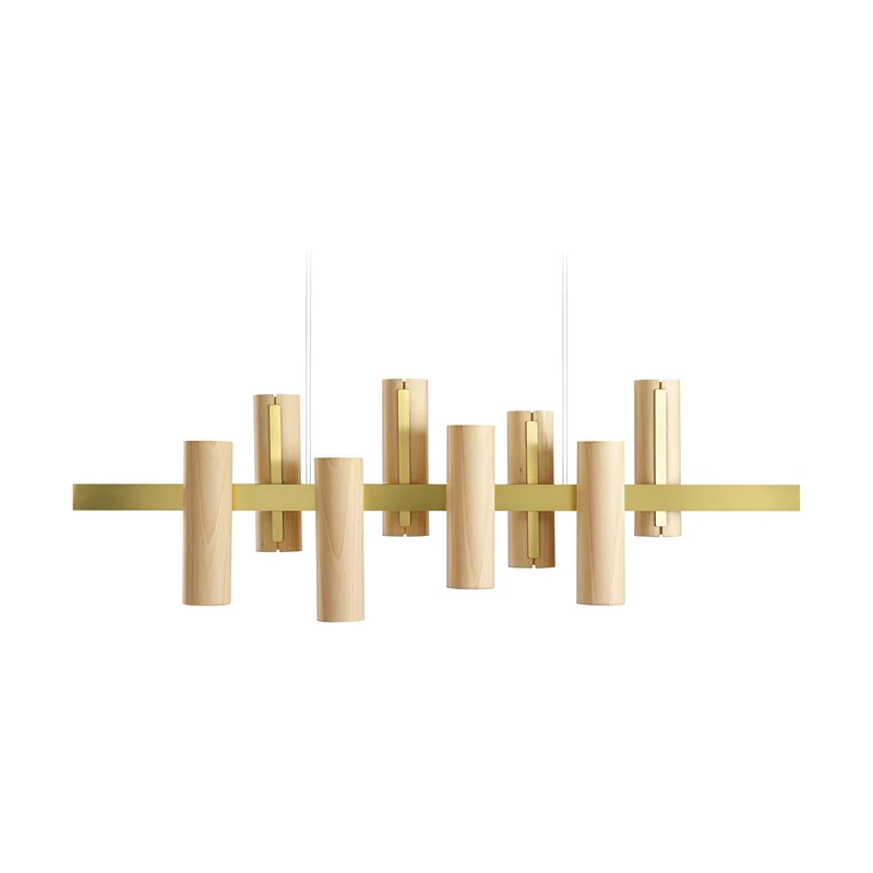 LZF Black Note Keys LED Suspension Lamp