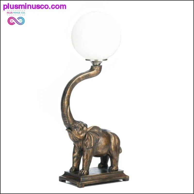 Lampe globe éléphant trompette