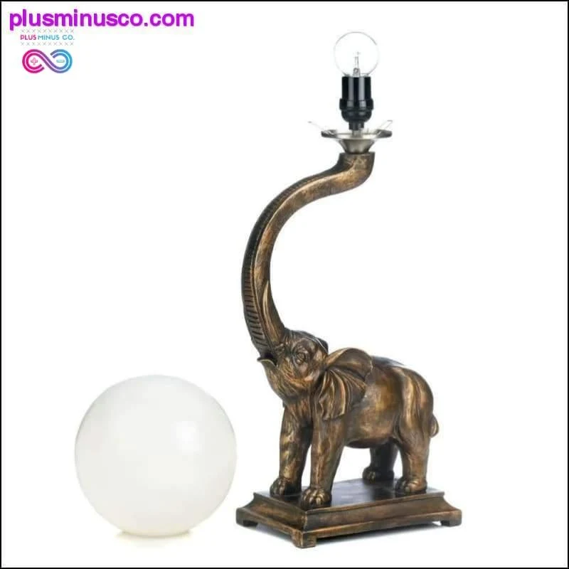 Lampe globe éléphant trompette