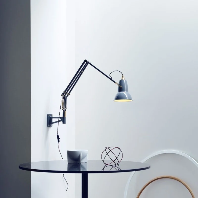 Anglepoise Original 1227 Brass Lamp with Wall Bracket